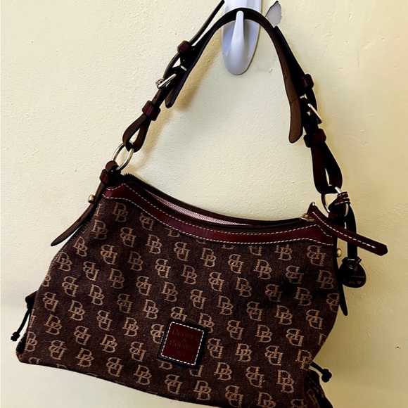 Dooney & Bourke Monogram Brown Shoulder Bag - Picture 7 of 13